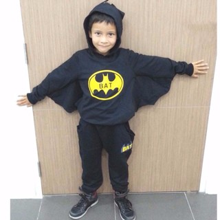 ชุดเด็กเสื้อกางเกงลายแบทแมนกางปีก Batman