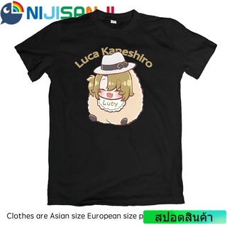 เสื้อยืดแขนสั้นลําลอง พิมพ์ลายกราฟิกอนิเมะ Jason LUXIEM Luca Kaneshiro NIJISANJI ทรงหลวม พลัสไซซ์ สําหรับผู้ชาย และผู้หญ