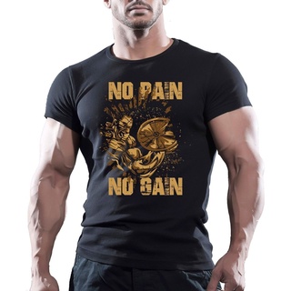 ขายดี!Nlkidm81nnkiil59 เสื้อยืดลําลอง แขนสั้น พิมพ์ลาย No Pain No Gain Mma สไตล์คลาสสิก ไม่ซ้ําใคร สําหรับผู้ชาย เหมาะกั