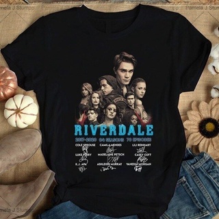 เสื้อยืดผ้าฝ้ายพิมพ์ลาย2022Printed Tee Riverdale 04 Seasons 70 Episodes Signature T Shi