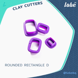 Rounded Rectangle A Clay Cutter/ Plastic Polymer Cutter/Clay Earring Cutterแม่พิมพ์ตัดดินโพลิเมอร์รูปทรงสี่เหลี่ยมผืนผ้า