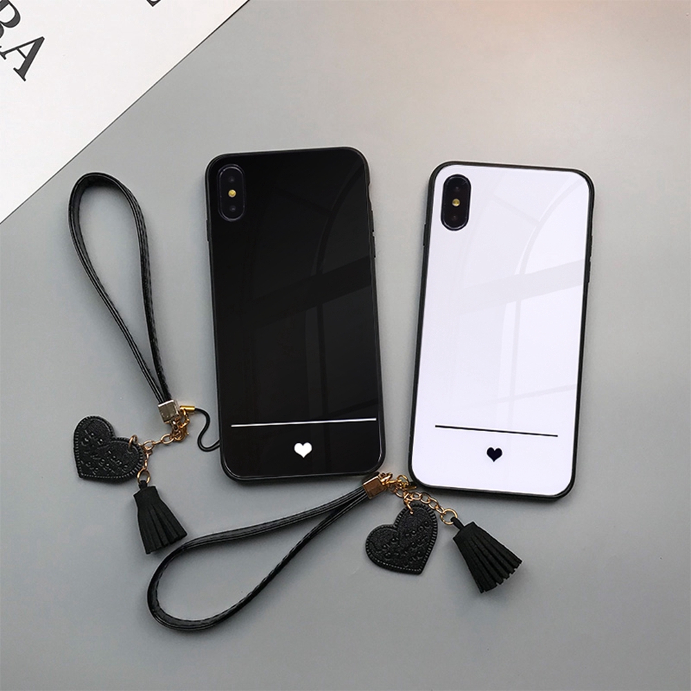 Love Heart INS แก้วแขวน OPPO Reno 12F 12 11 11F 10 Pro Plus 5G 8 8t 8z 7z 7 6 5f 5 6z 4 3 2 2F F11 F9 Pro + เชือก