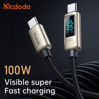 Mcdodo Digital Pro PD Type C to Type C fast charge 100w  มีจอดิจิตอลแสดงสถานะการชาร์จ