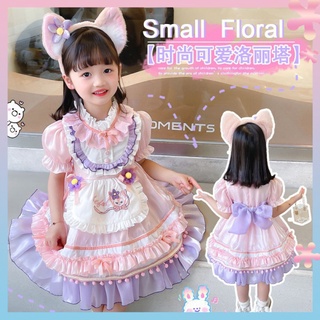 Girls lolita dress 2022 new womens baby Ling Babel lace princess dress childrens birthday dress