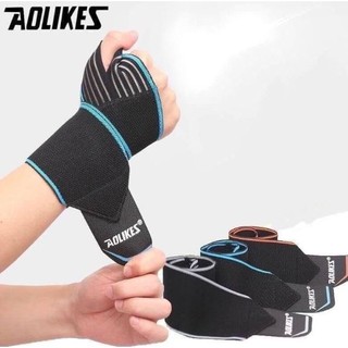 AOLIKES WRIST SUPPORT ผ้ารัดข้อมือ กันข้อมืออักเสบ แก้ปวด ใส่ขณะออกกำลังกายได้ เนื้อผ้ายืดใส่สบาย จากห้างหรู