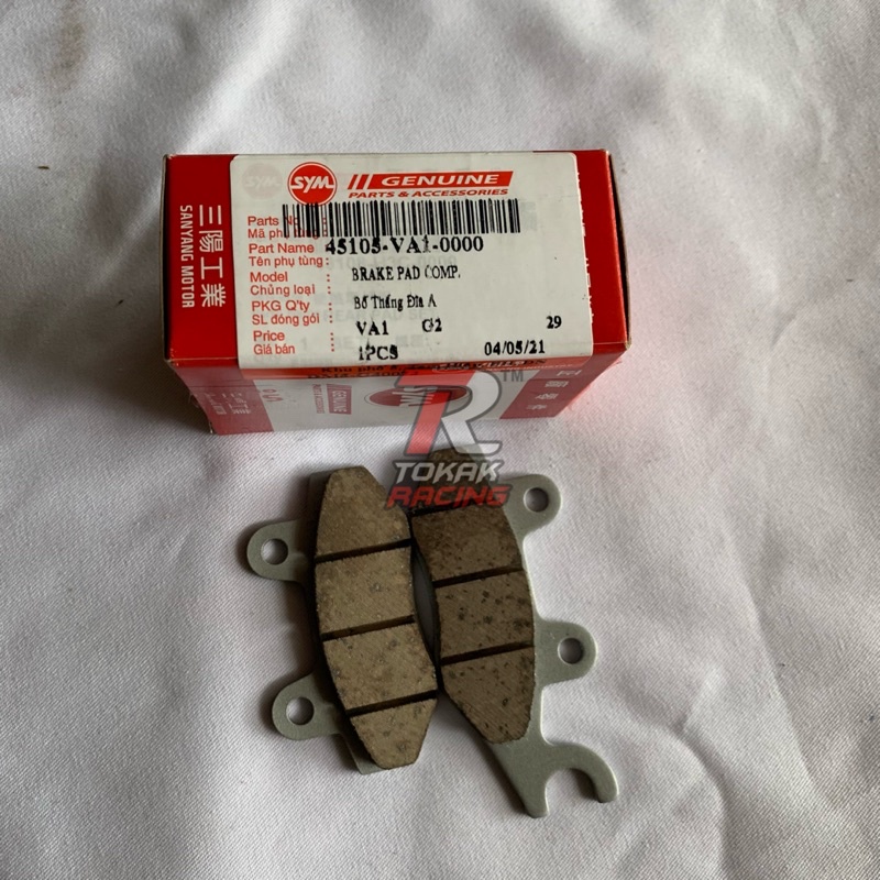 SYM ผ้าเบรคหน้า VF3I 185/BONUS 45105-VA1-0000