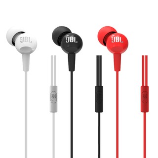 ของแท้ JBL C100SI หูฟังสเตอริโอเบส แบบมีสาย 3.5 มม. พร้อมไมโครโฟน สําหรับ Android IOS โทรศัพท์มือถือ