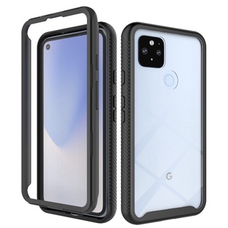 Google Pixel 5/4A 5G 4A/4 4 XL/3A 3A XL Armor Anti Fall Phone Case Silicone HD Transparent Shockproof PC Cover