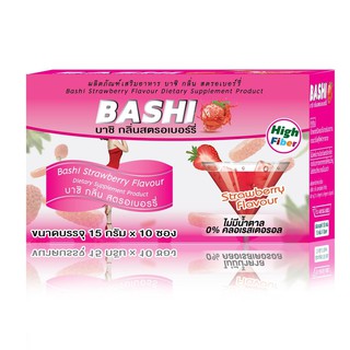 🛒ถูก&amp;แท้✨ BASHI บาชิ กลิ่นสตรอเบอร์รี่ (น้ำชง)