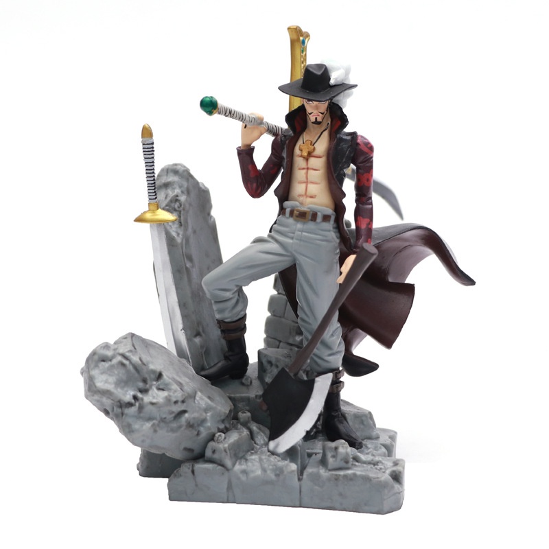 15cm One Piece Dracule Mihawk Top Battle Action Figures Toys Japan Anime Collectible Figurines PVC Model Statue Children Gifts
