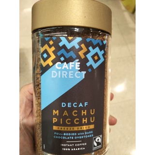 Cafe Direct Machu Picchu Decaf Freeze Dried Instant Coffee  กาแฟสำเร็จรูป สกัดกาเฟอีนออก100 กรัม