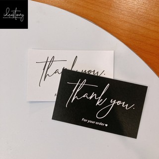 iDEA STORY บัตรขอบคุณ การ์ดขอบคุณ THANK YOU CARD รุ่น MINIMAL แบบใส่ข้อความ