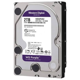 2 TB HDD (ฮาร์ดดิสก์) WD PURPLE 5400RPM SATA3 รับประกัน 3 - Y