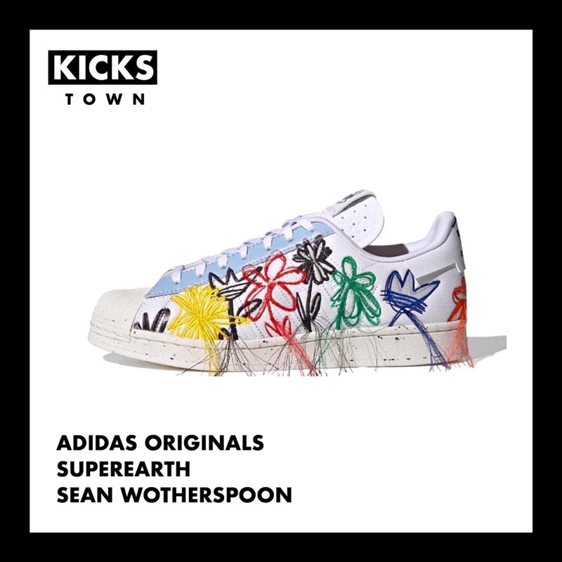 ADIDAS ORIGINALS SUPEREARTH WHITE SEAN WOTHERSPOON
