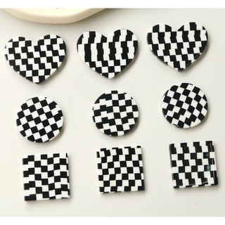 【🎈Ooyoudo】【checkerboard】ชุดจิบิตซ์ หัวเข็มขัด รูปจระเข้ DIY อุปกรณ์เสริม สําหรับตกแต่ง 1 ชิ้น【แตะผู้หญิง jibbitz อุปกรณ์เสริม】