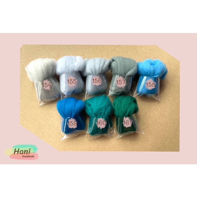 ใยขนแกะขนาด 10 กรัม เซต 1 พร้อมส่ง สีใหม่มาแล้วนะคะ 😊😊