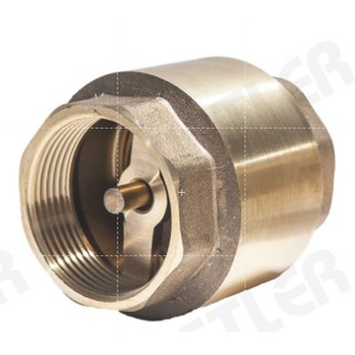 CHECK VALVE (วาล์วกันกลับ) ทองเหลือง สำหรับงานน้ำประปาทั่วไป ขนาด 1/2", 3/4", 1" นิ้ว  (สินค้าคุณภาพ)