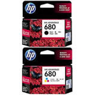 HP 680 Ink หมึกพิมพ์ปริ้นเตอร์ 1คู่