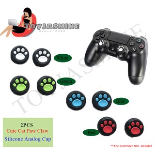 พร้อมส่ง!! จุกยางครอบ อนาล็อค ลายเท้าแมว -- Analog Caps for Joy-con Duashock Controller PS4 -- (มีบริการเก็บเงินปลายทาง)