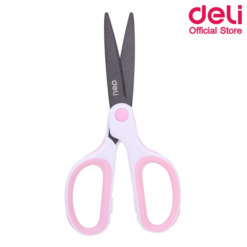 กรรไกร Deli เทฟล่อน 175mm คม แหลม ตัดกระดาษ เทปกาว ไม่ทิ้งคราบเหนียว (คละสี 1 ชิ้น) Scissor - รูปที่ 4