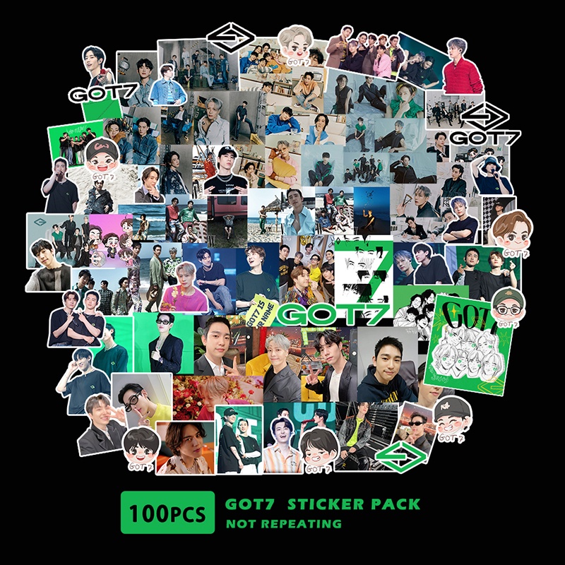 100 ชิ้น / เซต GOT7 สติกเกอร์ รูปภาพ สติกเกอร์ไดอารี่ กระเป๋าเดินทาง (พร้อมส่ง)