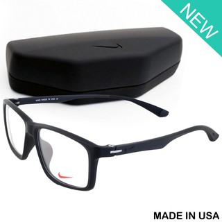 Nike แว่นตา รุ่น 5012 C-1 สีดำ กรอบเต็ม ขาข้อต่อ วัสดุ พลาสติก พีซี เกรด เอ Eyewear Top Glasses Made in USA