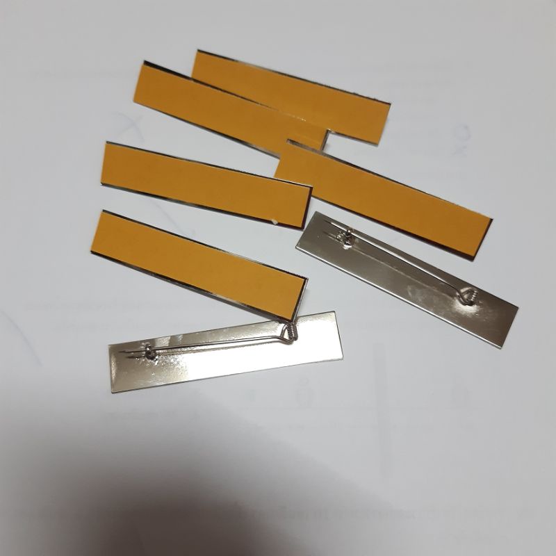 ขาหลัง ติดป้ายชื่อ ขาหมุด ขาเข็มกลัด เหล็กชุบ - รูปที่ 2