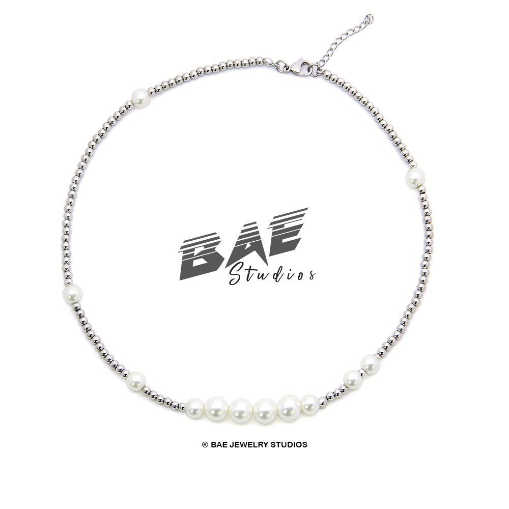 สร้อยคอ Unisex ️ ️ สร้อยคอ PEARL CZ BAE Studios DC0007