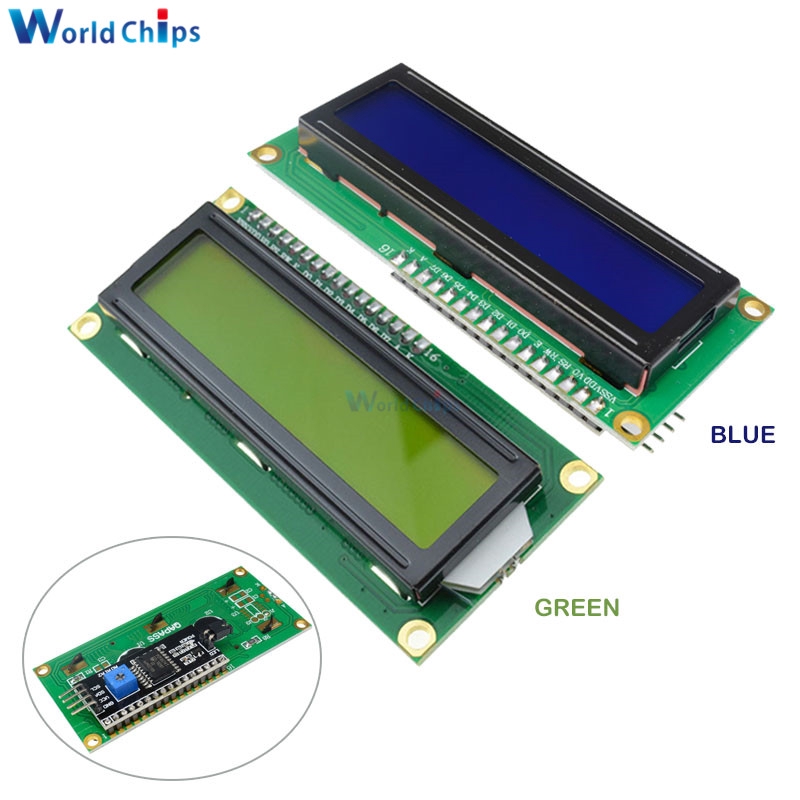 โมดูลหน้าจอ LCD1602 1602 16x2 PCF8574T PCF8574 IIC I2C อินเตอร์เฟซ 5V สําหรับ arduino 0629