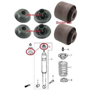 Doctor Car ยางรองเบ้าโช๊คหลัง + บูชหูโช๊คหลัง ฮอนด้า ซีวิค Honda Civic FD 2005-2012