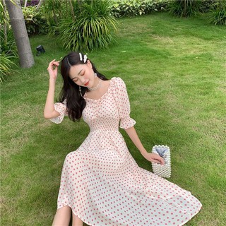 🇰🇷New collection🇰🇷 เดรชแฟชั่นสไตล์เกาหลี สวยเด่นสะดุดตา ใส่เที่ยว ใส่ออกงาน เที่ยวทะเล ผ้าซีฟอง มีซับใน