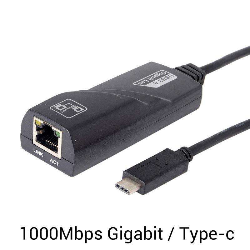 USB C Ethernet Adapter Network Card USB-C Type C to Ethernet RJ45 Lan for MacBook Windows 7/8/10 Lap