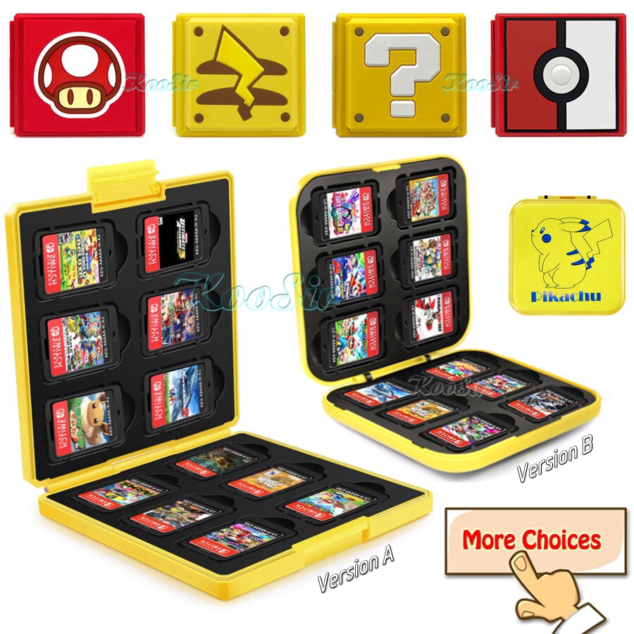 กระเป๋าใส่การ์ดเกม 16 แผ่น แบบพกพา สําหรับ nintendo switch