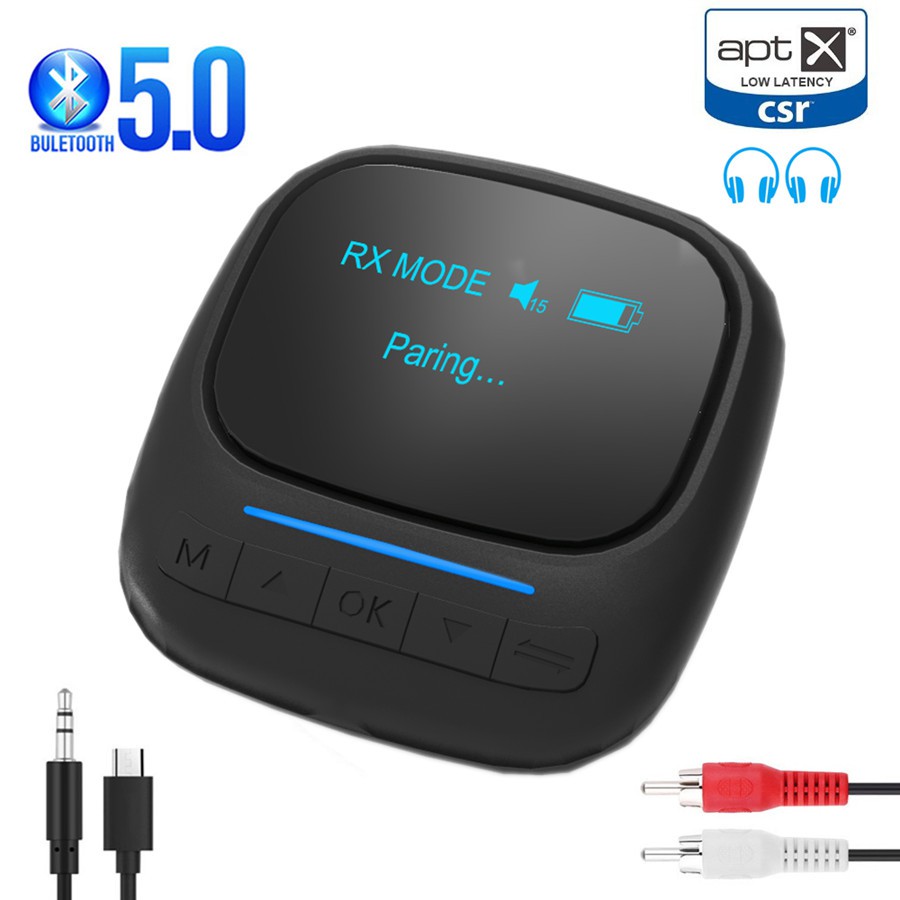 Please use CODBluetooth 5.0 Audio Transmitter Receiver OLED Display