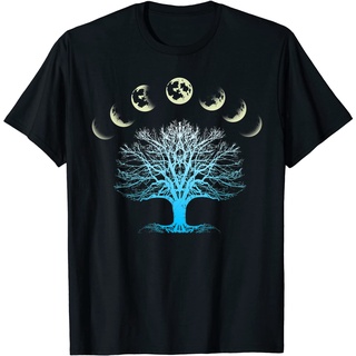 เสื้อยืด พิมพ์ลาย Tree Of Life Spiritual Moonphases สําหรับผู้ใหญ่ เล่นโยคะSize S-5XL