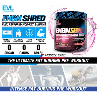 EVL ENGN Shred (30Servings) พรีเวิร์คเอ้า+ลดไขมัน