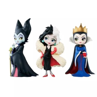 ได้ 3 ชิ้น/เซ็ต Q posket Petit ชุดคนร้ายลูกหลาน 2 Maleficent ใจร้าย de Vil พระราชินีรูปแบบการกระทำของขวัญของเล่นเด็ก