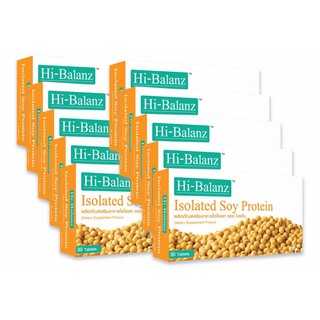 Hi-Balanz Soy Protein สารสกัดถั่วเหลืองธรรมชาติ ช่วยเพิ่มฮอร์โมนเพศหญิง เอสโตรเจน 10 กล่อง