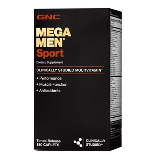 New Exp GNC Mega Men Sport Daily Multivitamin Muscle 180 Count ผู้ชาย สปอร์ตมัลติวิตามิน การทำงานของกล้ามเนื้อ