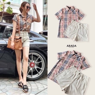 เสื้อกางเกงขาสั้นเข้าชุดงาน arada
