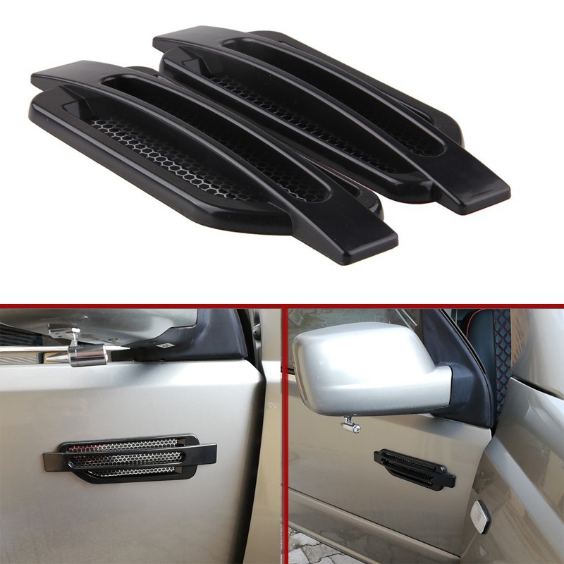 Car Air Flow Sticker Hood Fender Intake Vent Auto Decorative Cover 3D