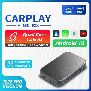 อะแดปเตอร์เครื่องเล่นวิดีโอไร้สาย Android 10 System Z4 Carplay Ai mini Box 2GB + 32GB สําหรับ YouTube Netflix