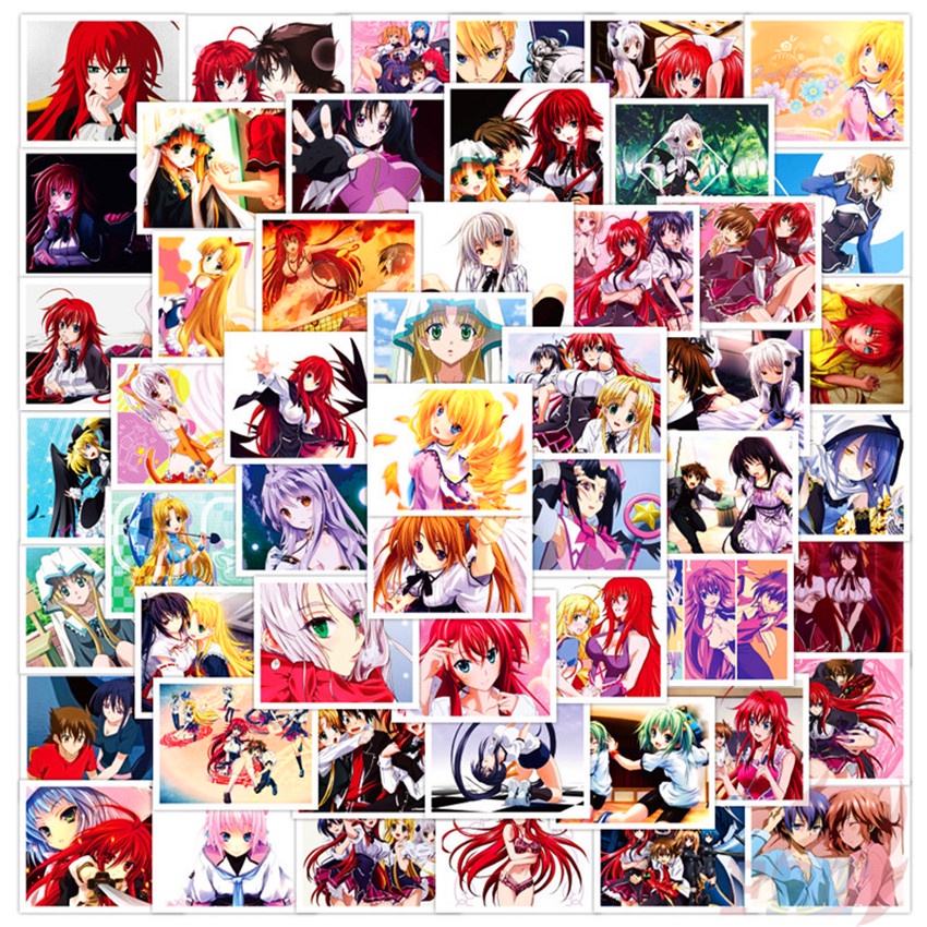 ❉ High School DxD Mini Poster Stickers ❉ 50Pcs/Set Rias Gremory DIY Fashion Waterproof Decals Doodle Stickers