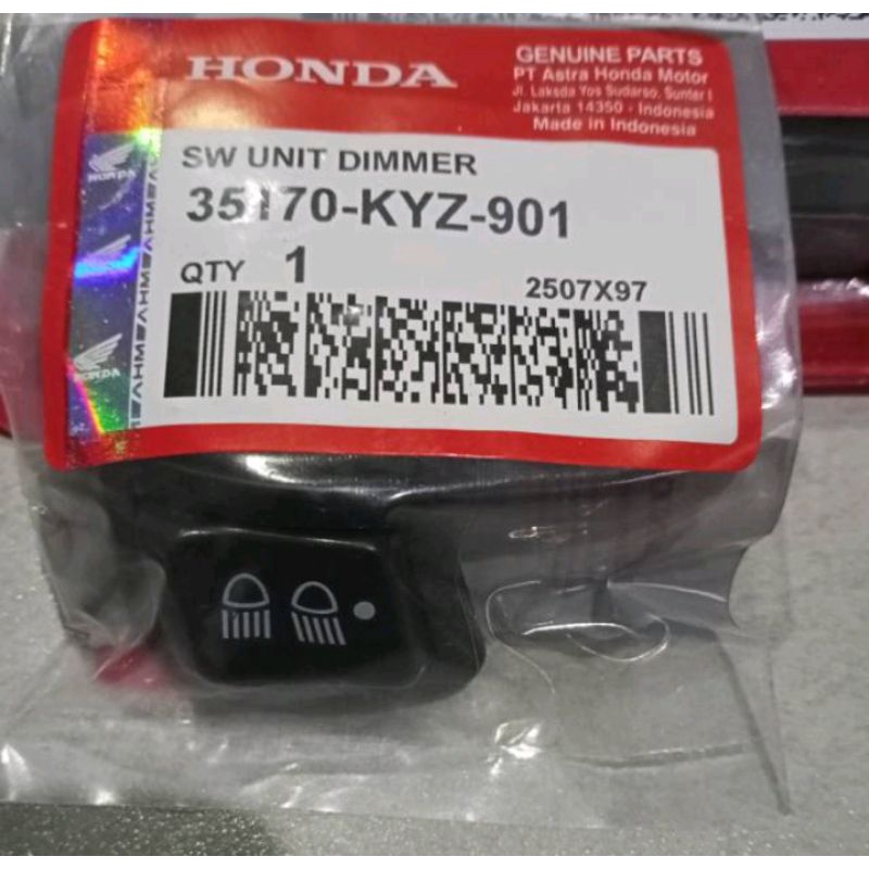Tombol Switch UNIT ASSY DIMMER 35170-KYZ-901 DIM BUTTON 3 REVO SUPRA CABLE