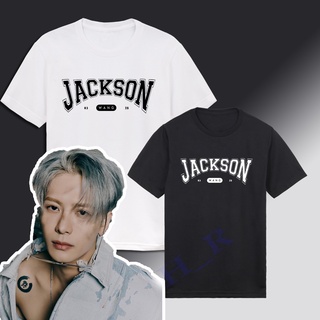 เสื้อยืดผ้าฝ้าย [จัดส่งภายใน 3 วัน] เสื้อยืด  jackson 03 wang 28  shirts  got7   สไตล์เกาหลี เสื้อยืดผ้า Cotton 100% ไม่