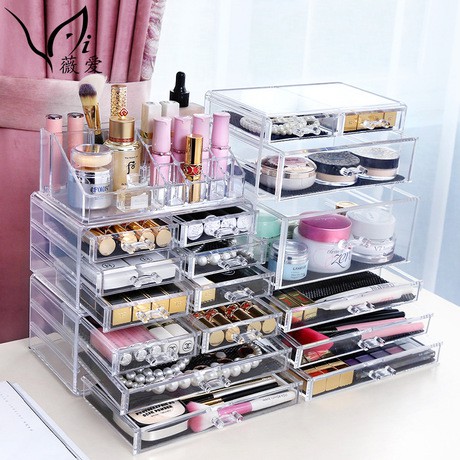 ลิ้นชัก กล่องใส่เครื่องสำอางค์ อะคริลิค ชั้นวางของ อย่างดี เกรดA - รูปที่ 4