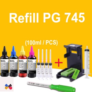 Canon PG 745 CL 746 หมึก  PG 745XL CL 746XL PG745XL CL746XLหมึกรีฟิล 100ml หมึกรีฟิล TR4570S TS30 MG3070 TS207 MG2570S