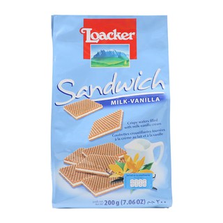 ล็อคเกอร์เวเฟอร์วานิลลา200ก Loacker Vanilla Wafer 200g