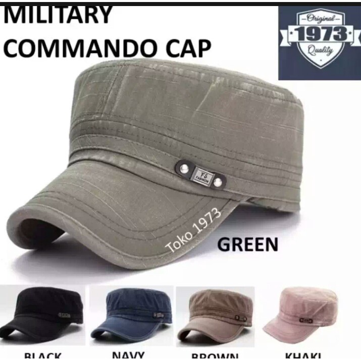 หมวกแก๊ป หมวกเบสบอล ลายทหาร COMMANDO COMMANDO สําหรับผู้ชาย