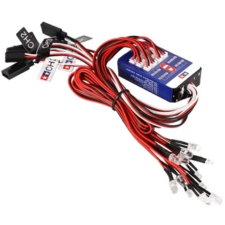 หลอดไฟ LED ชนิด Smart ทำงานตามรีโมท 12 หลอด สำหรับติดรถบังคับ